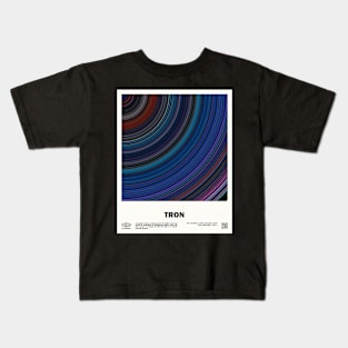 minimal_Tron Abstract Circular Movie Kids T-Shirt